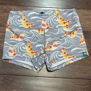 Wodbottom Lifting Shorts Pizza Sharks SIZE MEDIUM
